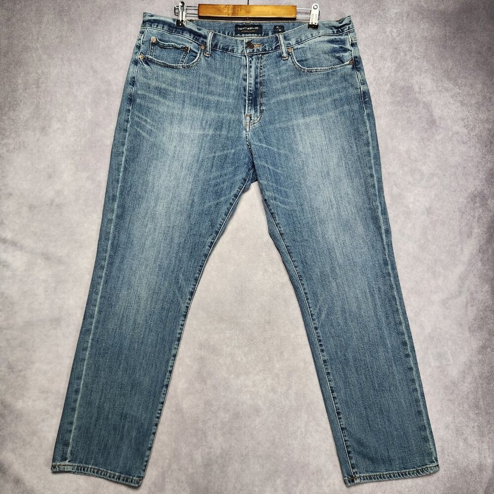 Lucky Brand 410 Athletic Slim Jeans Mens 38x30 Denim‎ Stretch Candiani Casual